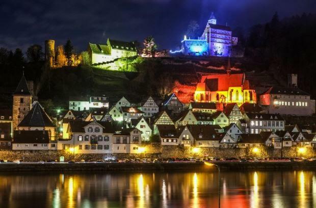 Neckarblick,Natur, Altstadt Hirschhorn Kültér fotó